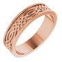 Yellow-White-or-Rose-Gold-Raised-Celtic-Design-6mm-Wedding-Band-Side-View5