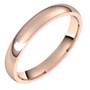 Rose-Gold-3mm-Lightweight-Half-Round-Comfort-fit-Wedding-Band-Side-View1