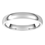 White-Gold-3mm-Lightweight-Half-Round-Comfort-fit-Wedding-Band-Horizontal-View