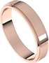 Rose-Gold-4mm-Standard-Flat-with-Edge-Wedding-Band-Side-View2