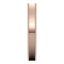 Rose-Gold-3mm-Flat-Comfort-Fit-Milgrain-Edge-Wedding-Band-Vertical-View