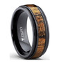 Hawaii-Koa-Wood-Inlay-Milgrain-Edge-8mm-Comfort-Fit-Black-Titanium-Wedding-Band-Side-View2