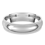 Platinum-5mm-Comfort-Fit-Double-Milgrain-Edge-Wedding-Band-Horizontal-View