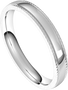 Platinum-3mm-Half-Round-Comfort-Fit-Rope-Edge-Wedding-Band-Side-View2