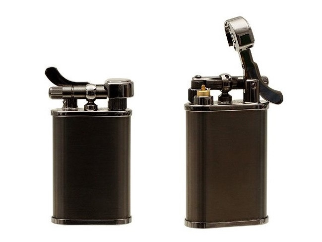 Kiribi Kabuto Short Black Nickel Lighter at The Pipe Nook!