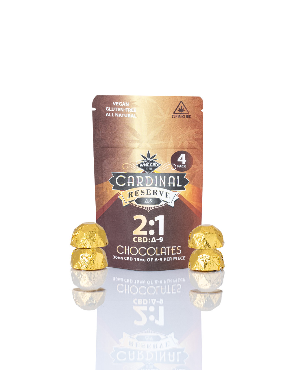 Cardinal Reserve 2:1 D9 Chocolates | 30mg CBD & 15mg Δ9 THC