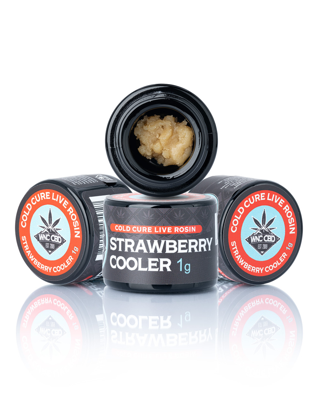 Strawberry Cooler Cold Cure Live Rosin – 1g Solventless | WNC CBD