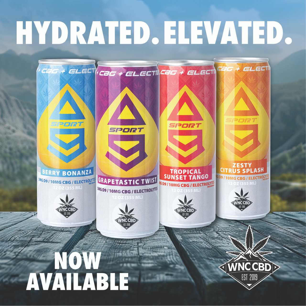 Recovery Sport Drink – THC + CBG Electrolyte Beverage | WNC CBD