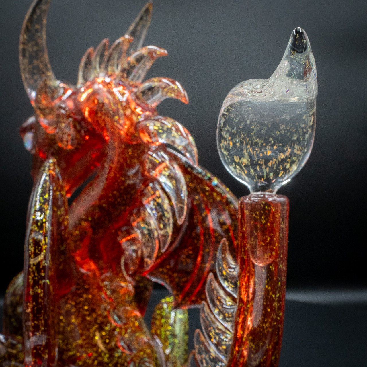 madragon 硬化ガラス製特大シリンジ　2本セット Red/Gold Mini Dragon Pipe – Scoz Glass Art | WNC CBD