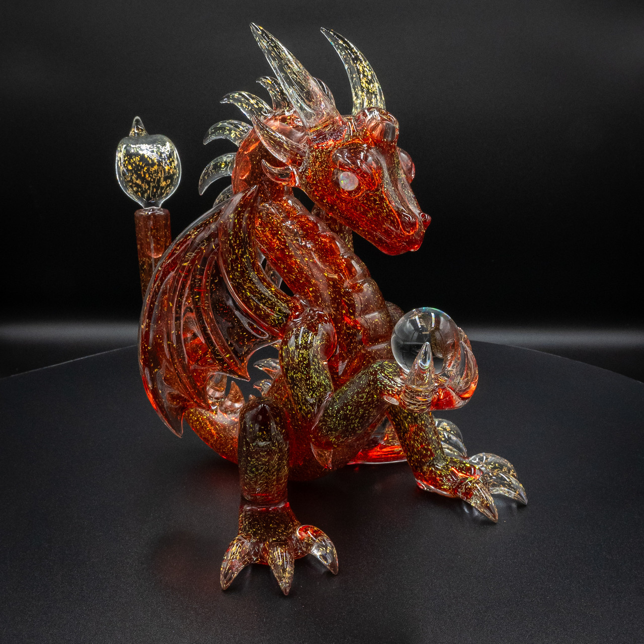 madragon 硬化ガラス製特大シリンジ　2本セット Red/Gold Mini Dragon Pipe – Scoz Glass Art | WNC CBD
