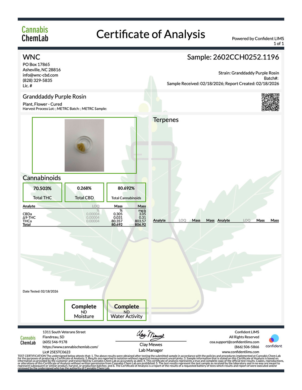 Granddaddy Purple Cold Cure Live Rosin – Terpy Cold Cure
