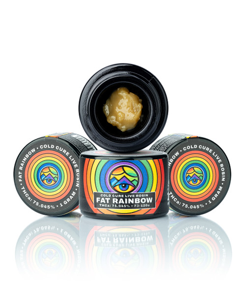 Fat Rainbow Cold Cure Live Rosin (75.045% THCa)