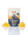 Lemon Drop Delta-9 Live Resin Gummies, 25mg Sour Diesel, WNC, 10-pack, yellow gummies with sugar coating.
