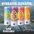 Recovery Sport Drink – THC + CBG Electrolyte Beverage, colorful cans in berry, grape, tropical, citrus flavors. Recovery Sport Drink – THC + CBG Electrolyte Beverage, colorful cans in berry, grape, tropical, citrus flavors.