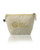 WNC World Needs Cannabis Hemp Cotton Pouch, zippered cannabis accessory bag, natural color with gold printed logo