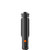 Storz & Bickel Mighty+ Vaporizer, black dry herb vape, side view start button