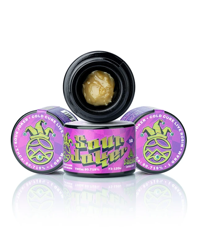 Sour Joker Cold Cure Live Rosin (80.719% THCa) THCA flower — WNC CBD