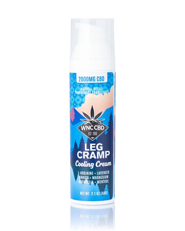 CBD Leg Cramp Relief – 2000mg Cooling Topical | WNC CBD