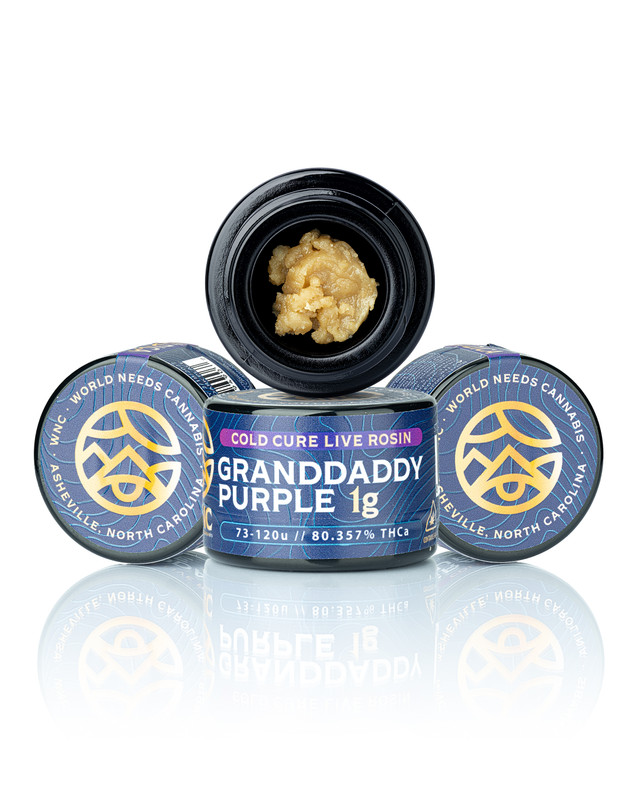Granddaddy Purple Cold Cure Live Rosin (80.356% THCa) THCA flower — WNC CBD