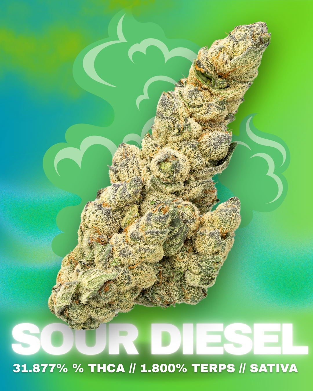 THCa Flower, THCa Sour Diesel