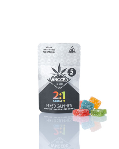 2:1 Mixed Δ9 Gummies – Strong Balanced Edibles | WNC CBD