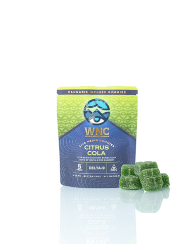 Citrus Cola Delta-9 Live Resin Gummies – 25mg Bubba Kush | WNC
