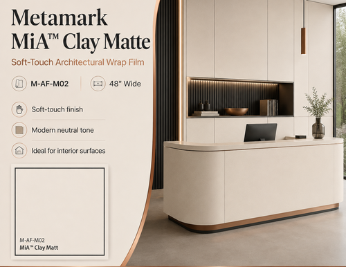 Clay Matte M-AF-M02-122 | Premium architectural film for spaces that embrace natural warmth and contemporary sophistication.
