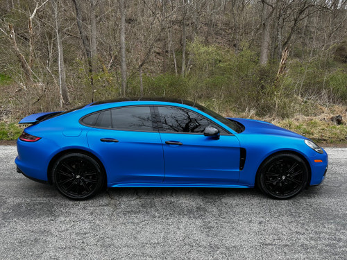 Porsche Wrapped in KPMF Matte Iced Blue Titanium
A stunning Porsche wrapped in KPMF K75500 Matte Iced Blue Titanium vinyl, highlighting the bold curves and contours of the car. The matte metallic finish delivers a unique and sophisticated look, perfect for enhancing the Porsche's powerful, sporty aesthetic.