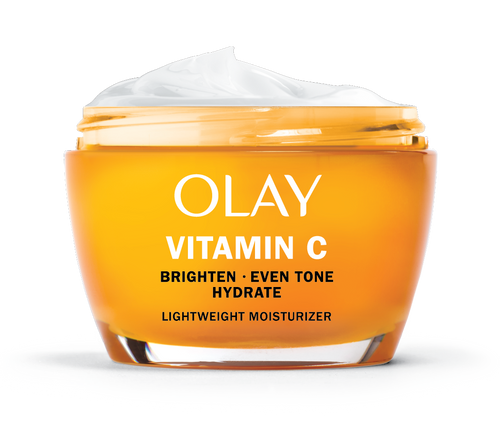 Vitamin C Moisturizer Jar. Brighten, even tone, hydrate. Lightweight Moisturizer
