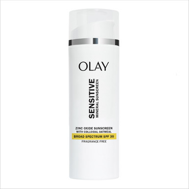 Olay Sensitive Mineral Sunscreen Zinc Oxide Sunscreen Broad Spectrum SPF 30 50 ml (1.7oz)