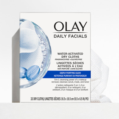 Olay Daily Facial Cleansing Cloths for a Deeply Purifying Clean