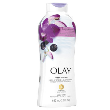 Olay Fresh Outlast Orchid & Black Currant Body Wash 22 oz