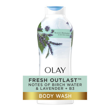 Olay Fresh Outlast Birch Water & Lavender Body Wash 22 oz