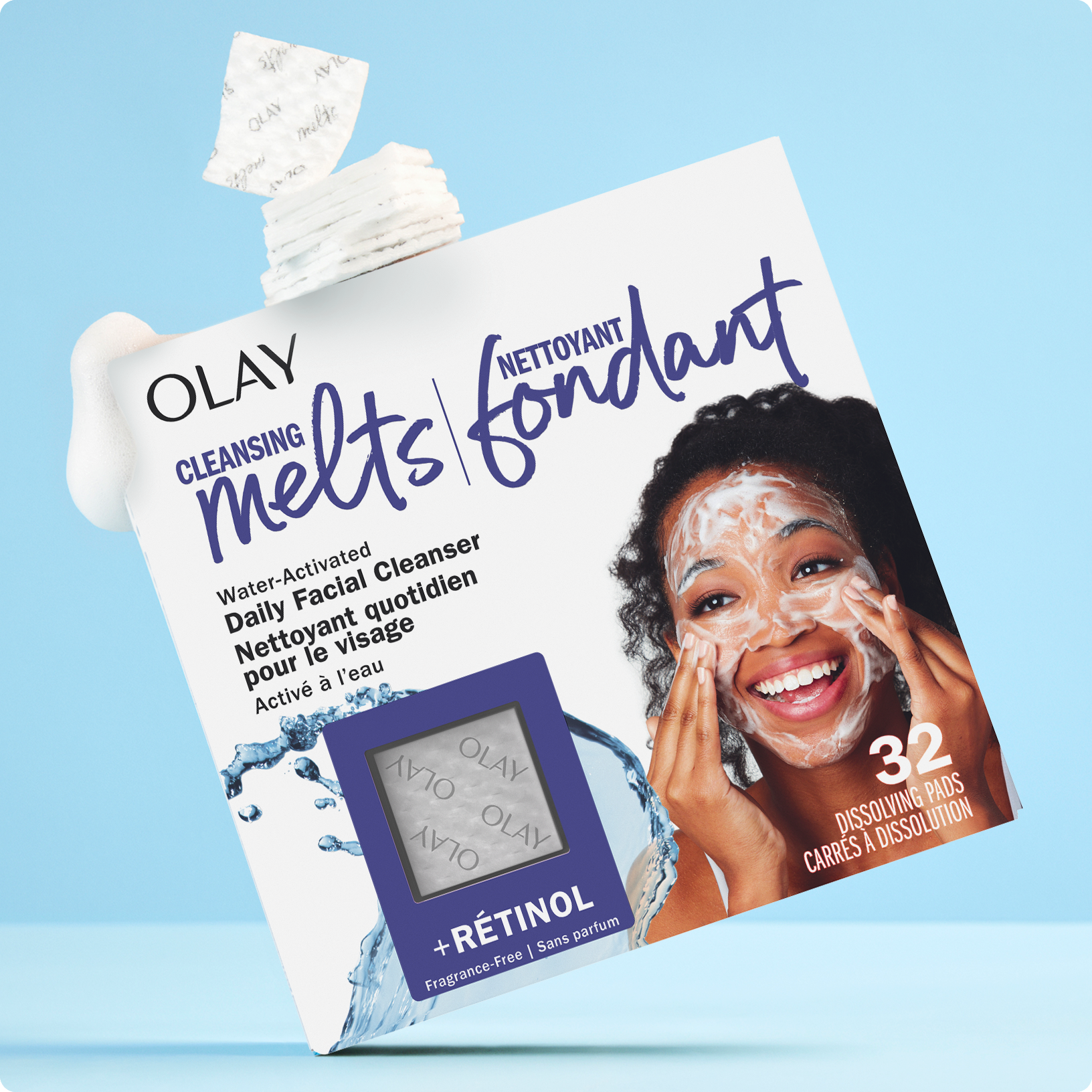 Nettoyant fondant Olay avec rétinol