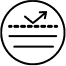 Icon of an arrow bouncing off multiple layers of line indicating to wear protective accessories and clothing.