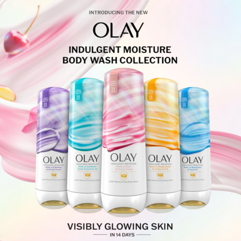 Olay Launches Indulgent Moisture Body Wash Collection With Innovative Technology For Visibly Glowing Skin