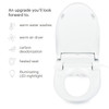 Brondell Swash SE600 featuring warm water washes, warm air dryer, carbon deodorization, heated seat, and illuminating LED nightlight.