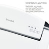 Close-up of Brondell Swash SE600 seat controls for the nightlight, eco mode, and rear wash functions.