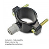 Drain clamp included with the Brondell Circle RC100 Reverse Osmosis Water Filtration System for convenient standard under-sink installation.