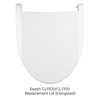 Toilet seat lid replacement for Elongated-shaped Swash CL1500 and CL1700.