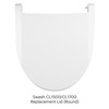 Toilet seat lid replacement for Round-shaped Swash CL1500 and CL1700.