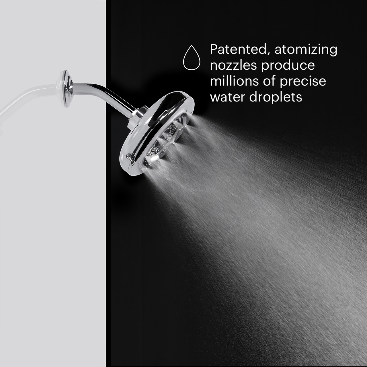 Nebia Corre Four-Function Fixed Shower Head | Brondell
