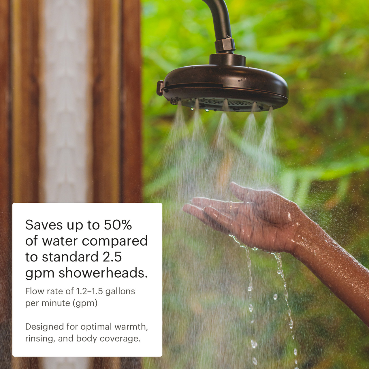 Nebia Corre Four-Function Fixed Shower Head