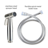 Brondell CleanSpa Luxury Hand Held Bidet Sprayer in Chrome with metal hose