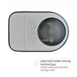 Brondell Circle Reverse Osmosis Under Sink Water Filtration System featuring patented water-saving technology, a smart valve, and flexible storage tank.