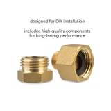 Coral UC300 Three stage under sink carbon block water filtration system small parts.  Copy:  Designed for DIY installation.  Includes high-quality components for long-lasting performance