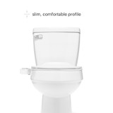Image of FreshSpa Thinline Precision Essential Bidet Attachment with Dual Nozzle focusing on it's slim, and comfortable profile.