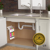 Coral UC300 Three stage under sink carbon block water filtration system installed.