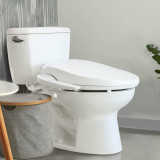Brondell Swash CL1500 bidet toilet seat installed in bathroom