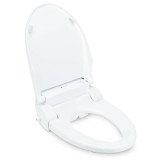 Brondell Swash CL950 bidet toilet seat open from a side view